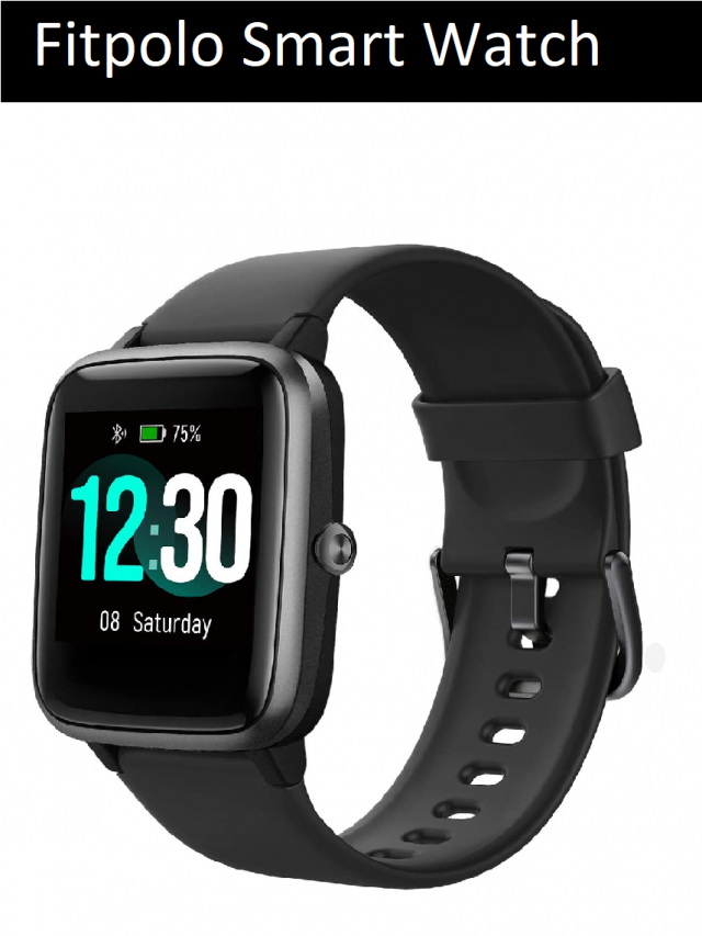Fitpolo Smart Watch | Fitness Tracker | Heart Rate Monitor